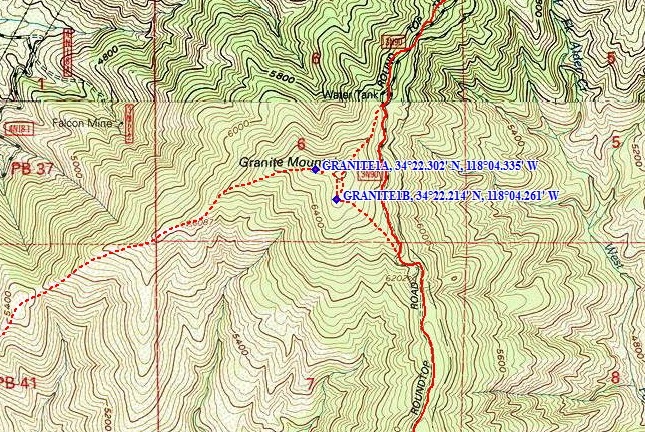 Iron, Round Top, Granite, and Rabbit - Backcountry Sights