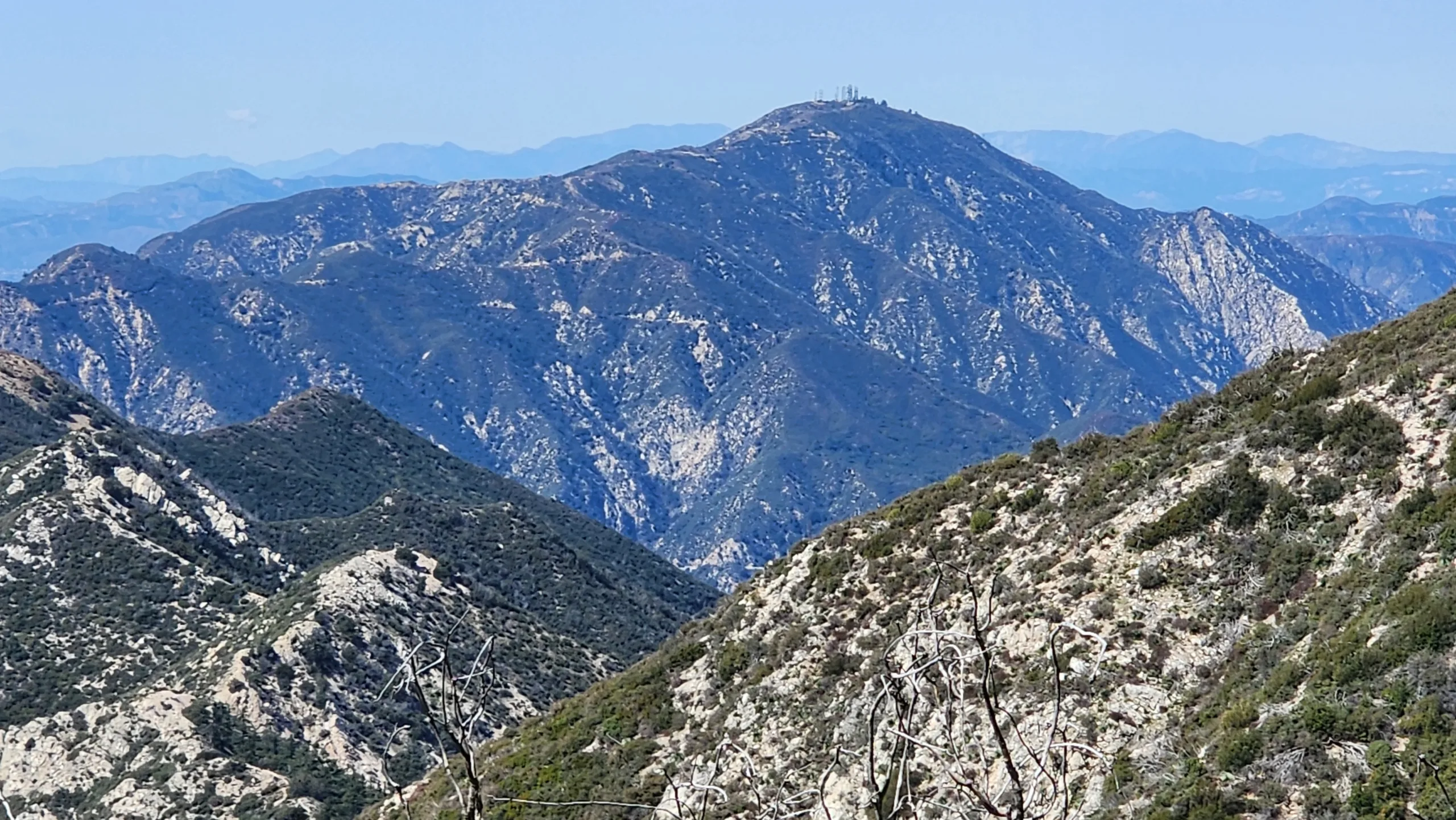 Mount Lukens From the Mount Lowe Trail
