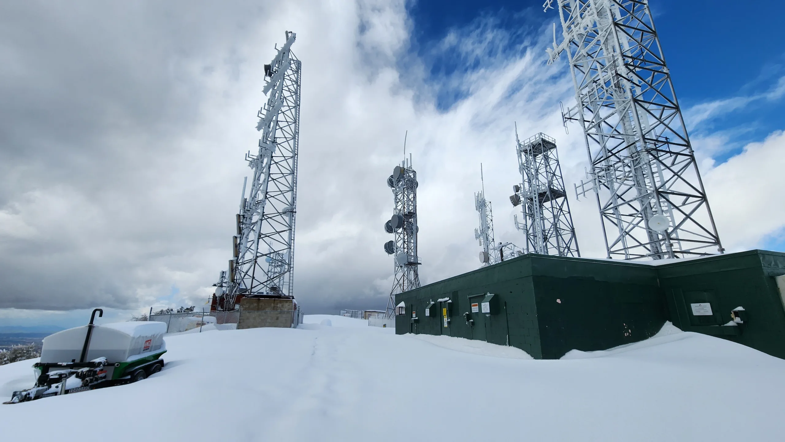 Mount Lukens In Snow