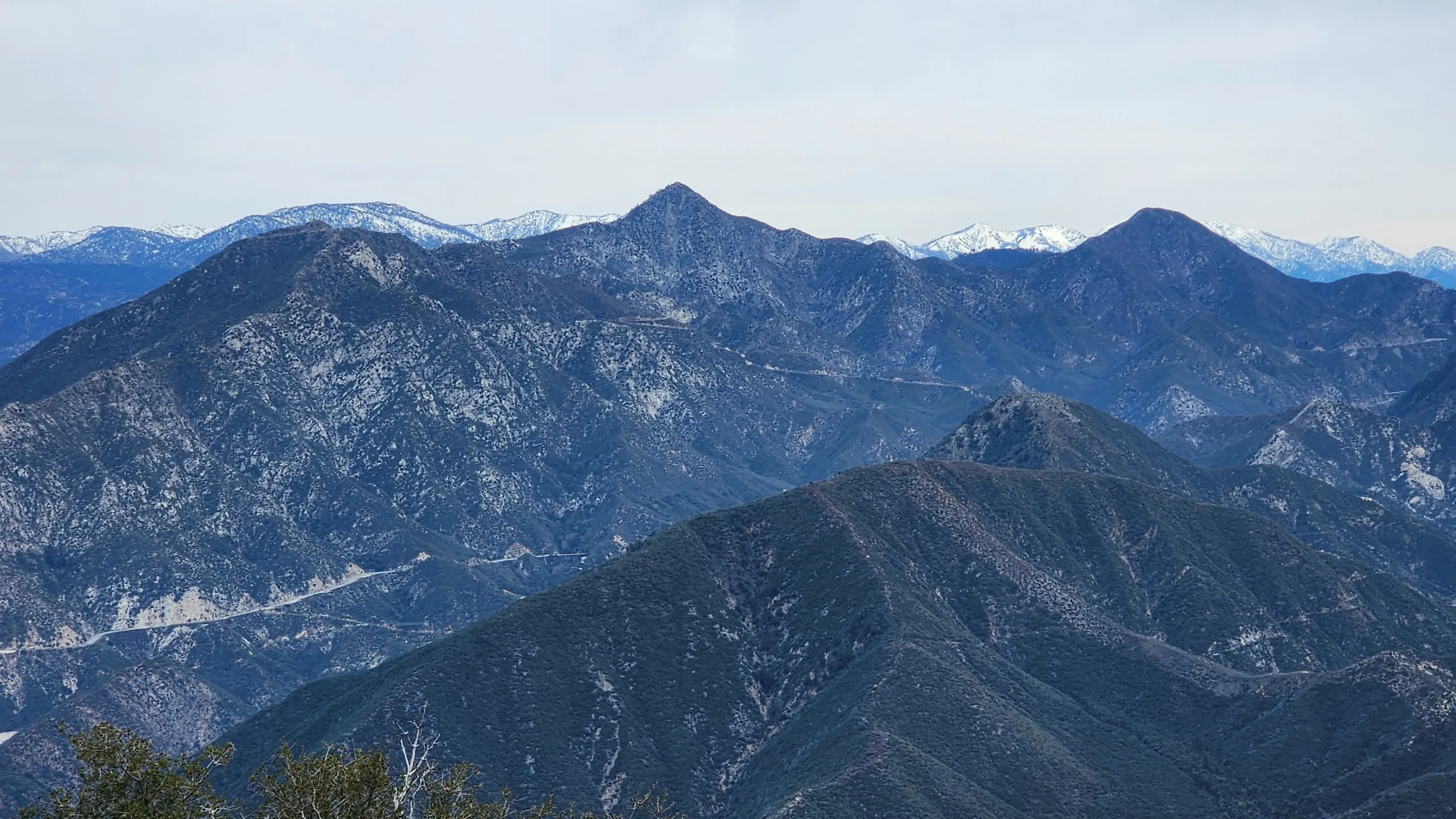 Strawberry Peak from Mount Lukens