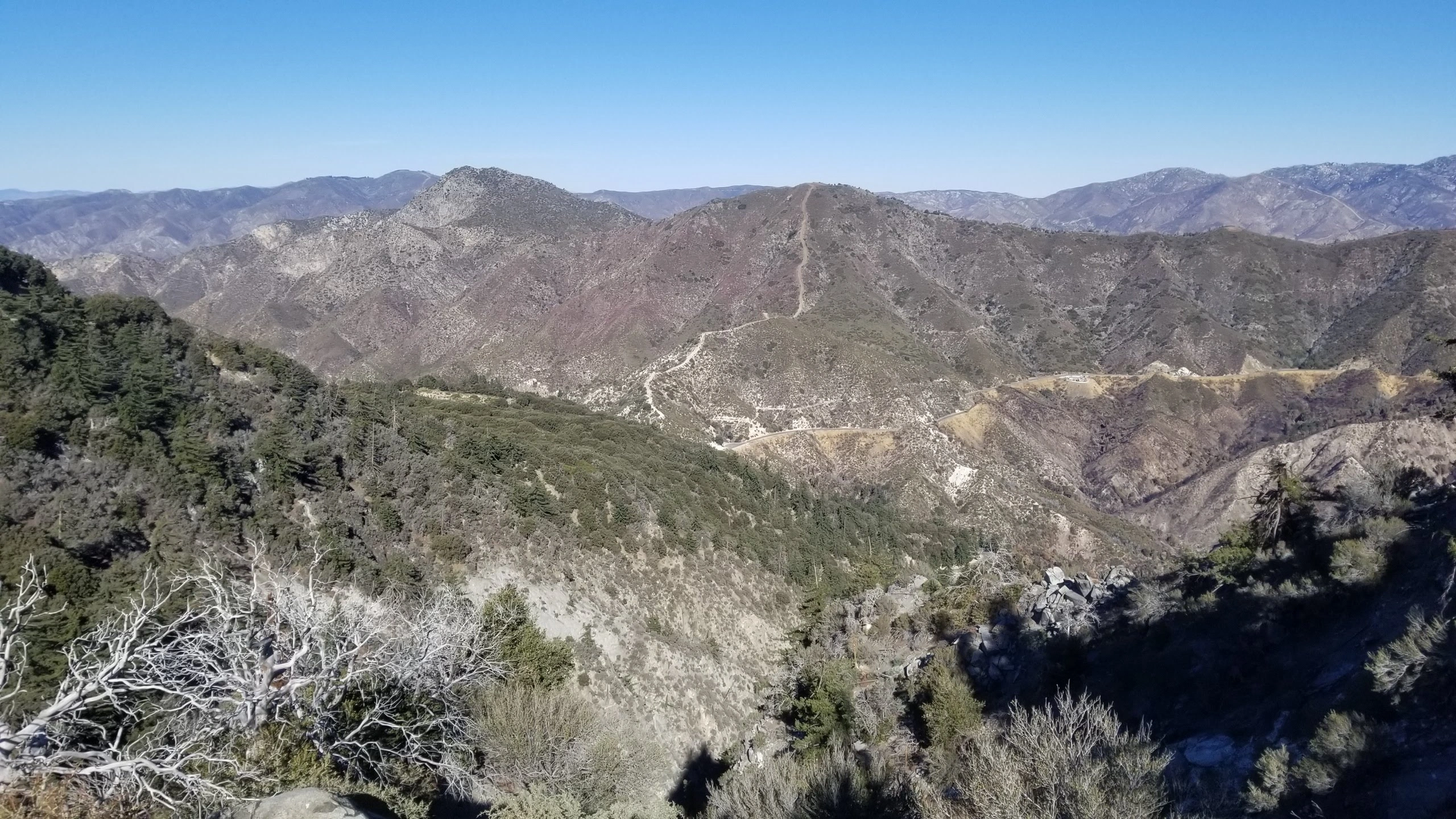 Strawberry Peak, taken from San Gabriel Peak