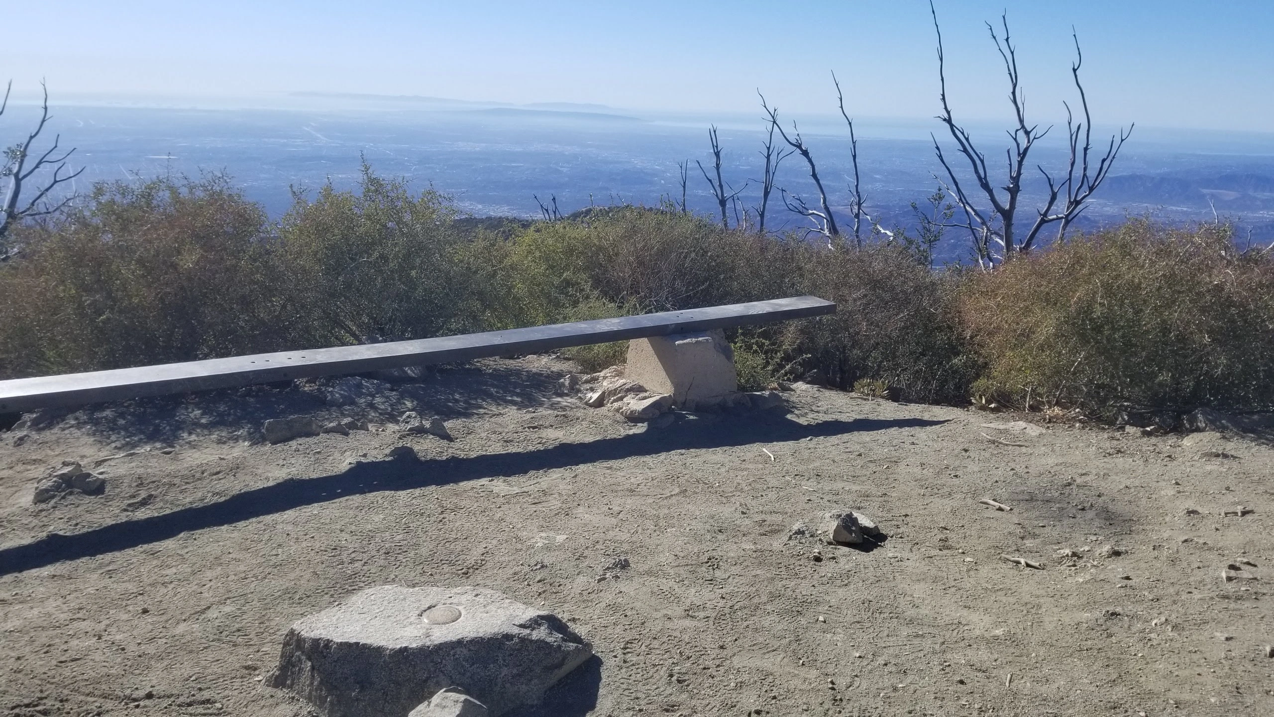 San Gabriel Peak Summit bench