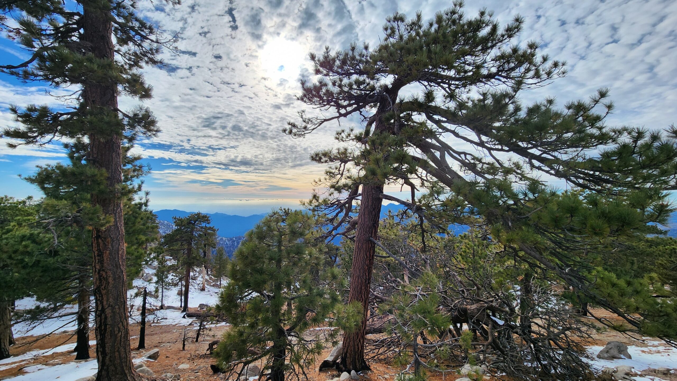 Waterman Summit to the ocean to the west
