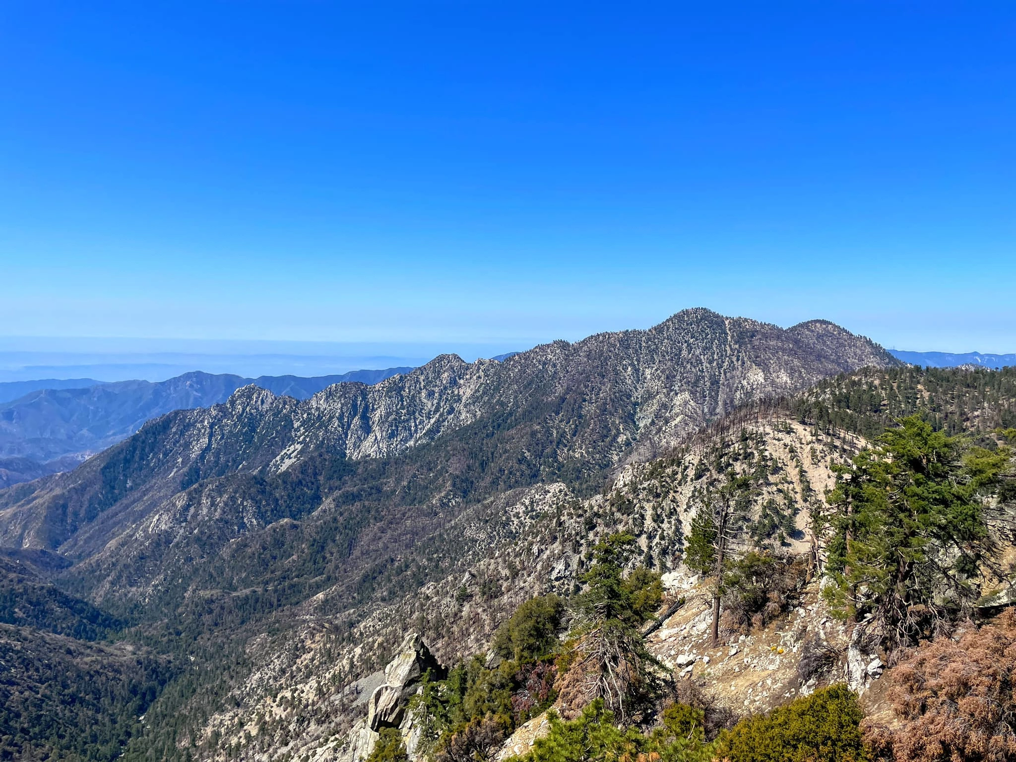 Baden Powell, Ross and Triplett Rocks, taken from Kratka Ridge