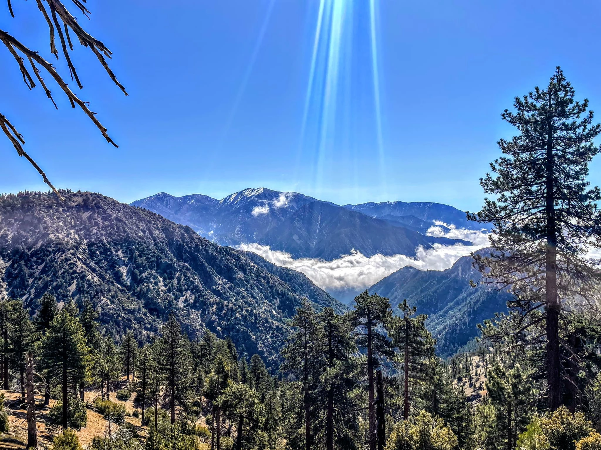 Copter Ridge (left) with Iron Mountain and Baldy behind