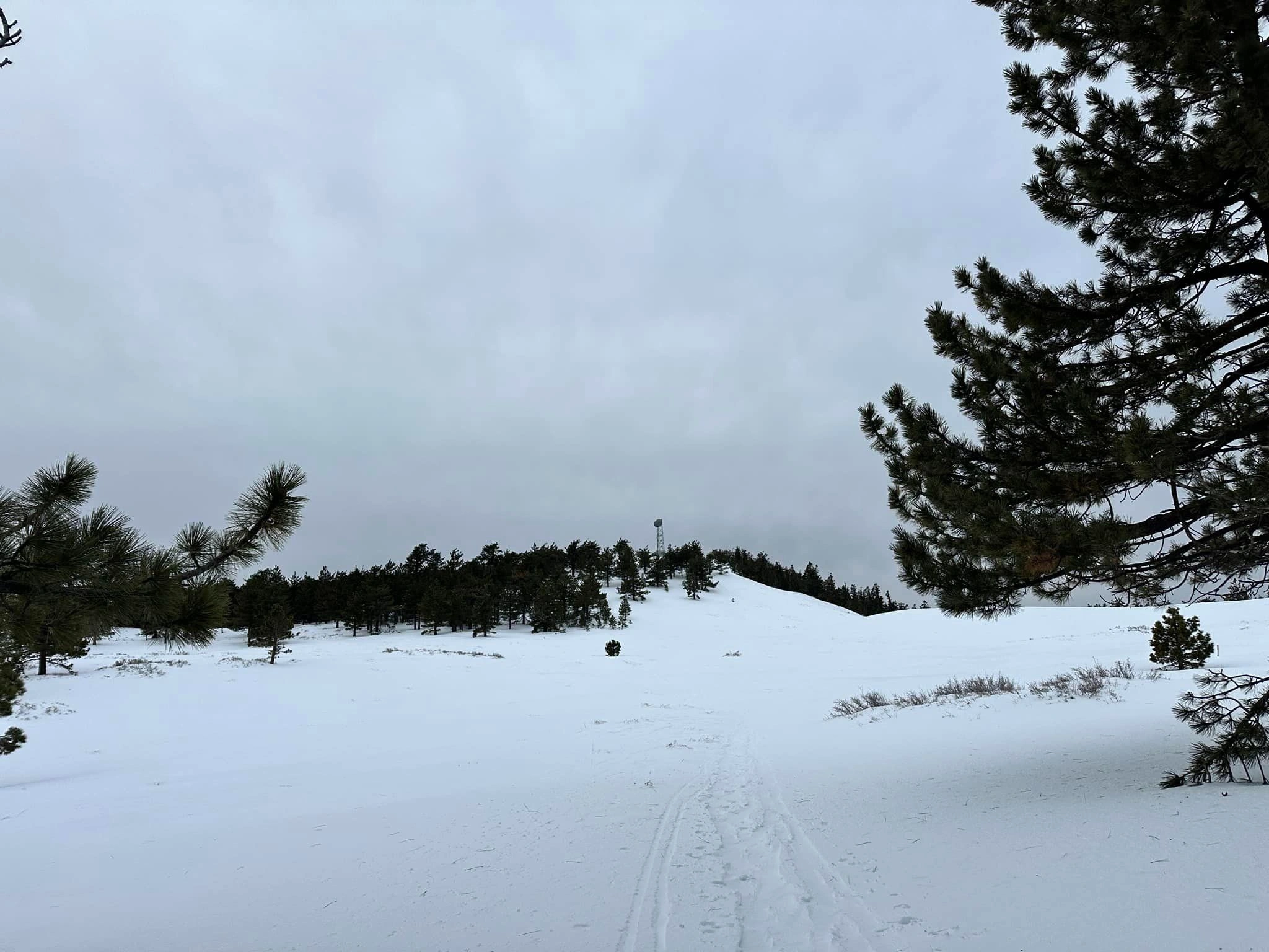 Mount Pinos with snow