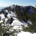 Summit of Snowy Peak with snow