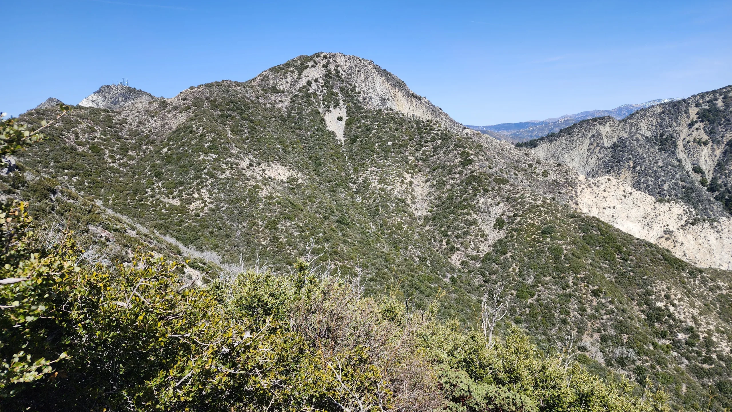 Mount Markham from Mount Lowe Trail
