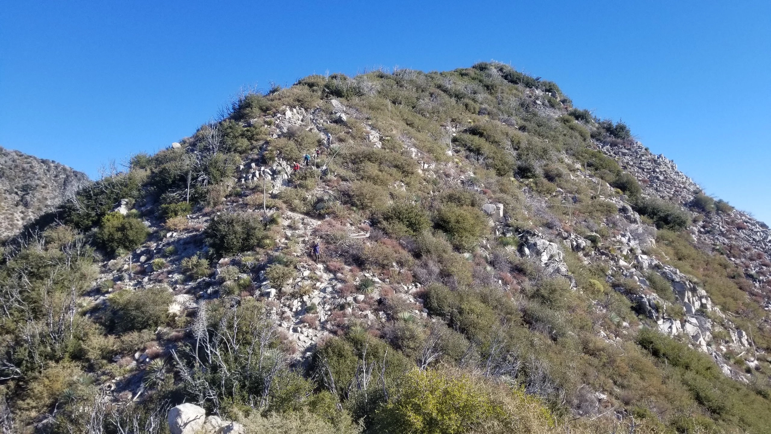 Mount Markham, final ridge