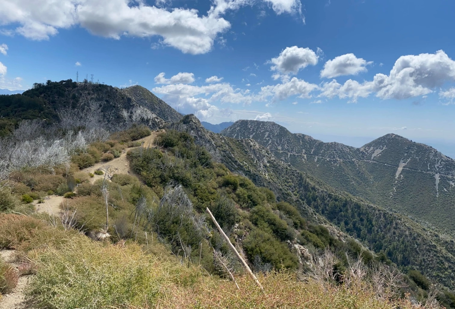Mount Disappointment, San Gabriel, Markham, taken from Mount Lowe