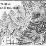 Original proposed route of the Mount Lowe Railway, showing extension to the summit of Lowe, which was never built