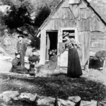 Camping along the Mount Wilson Trail, 1890