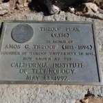 Throop Memorial plaque at the summit