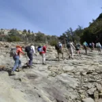 Climbing the Slabs on Beartrap bluff