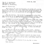 Letter from Weldon Heald about naming Will Thrall Peak