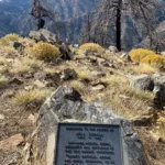Will Thrall summit with memorial plaque