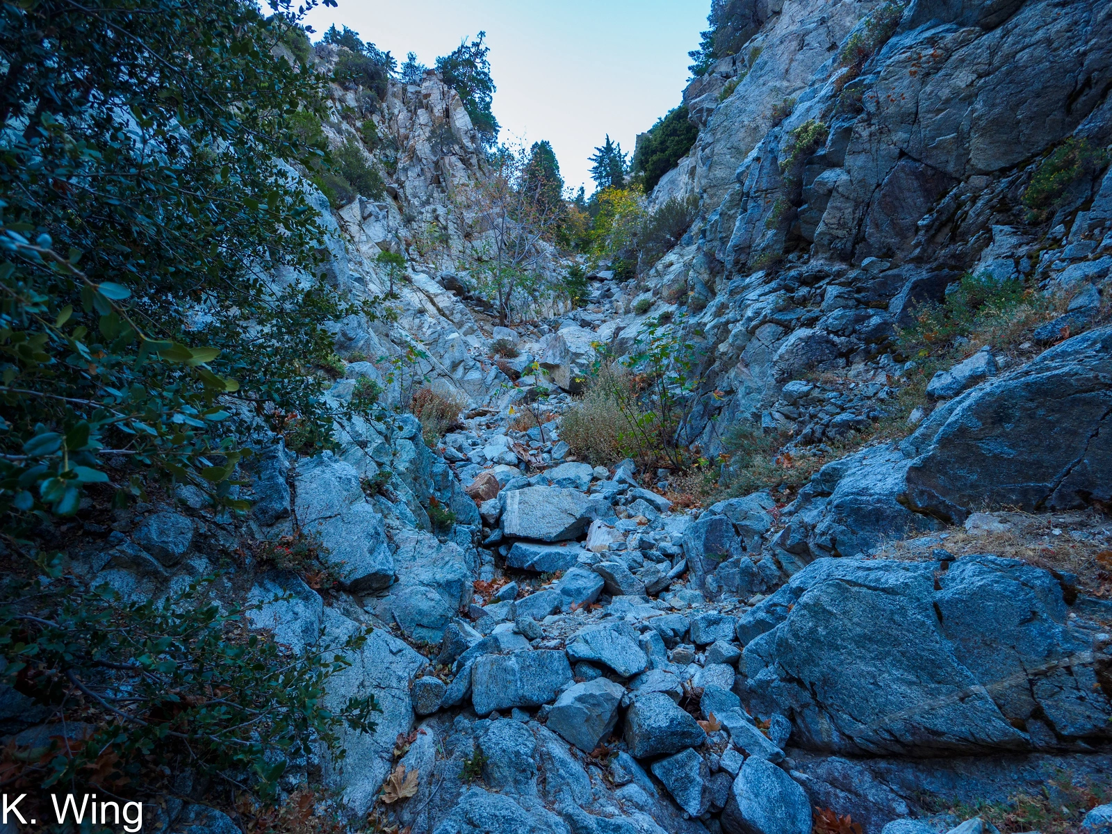 Falling Rock Canyon on the way to Sugarloaf