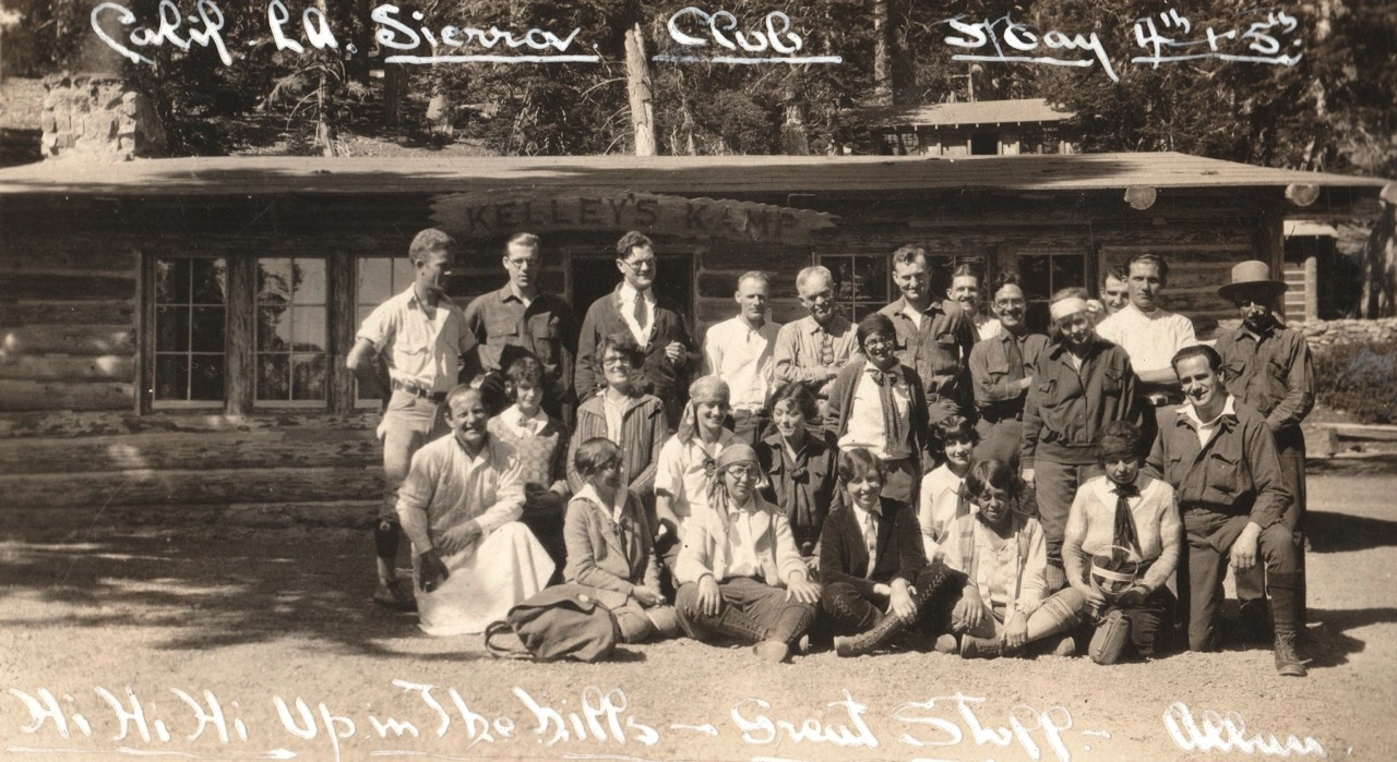Kellys Camp Sierra Club trip 1920s