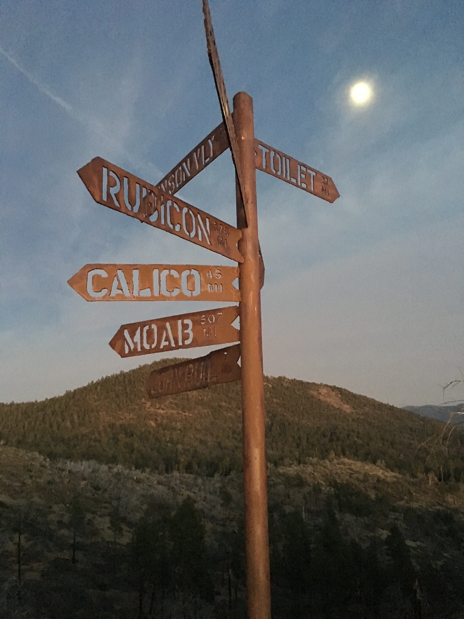 Interesting Signpost Near Little Bear