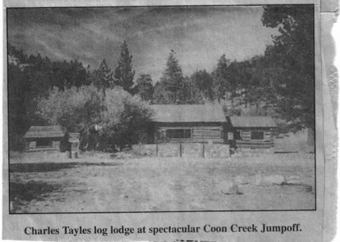 Charles Tayles and the Coon Creek Cabin lodge