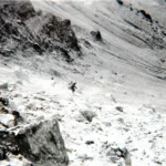 Descending the Galena headwall, sierra Club trip 1933