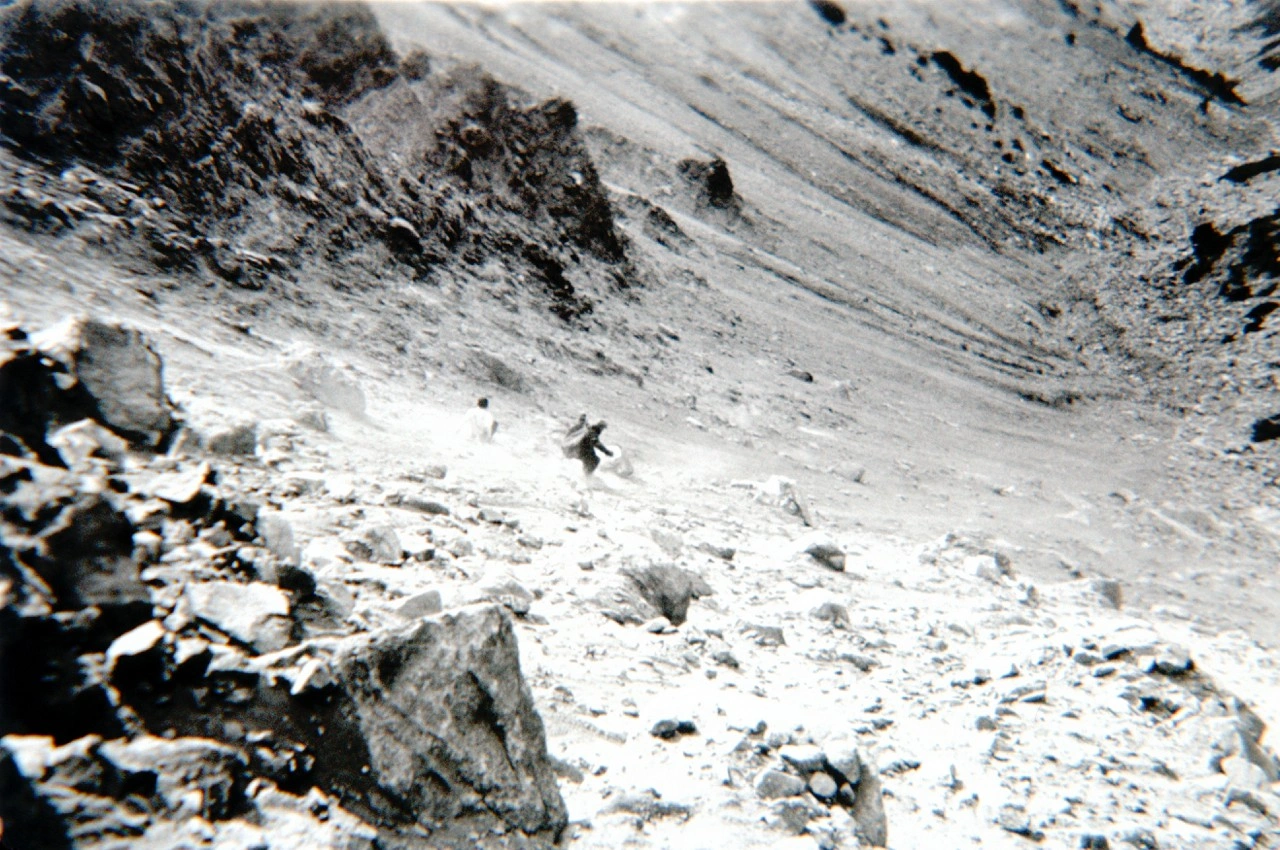Descending the Galena headwall, sierra Club trip 1933
