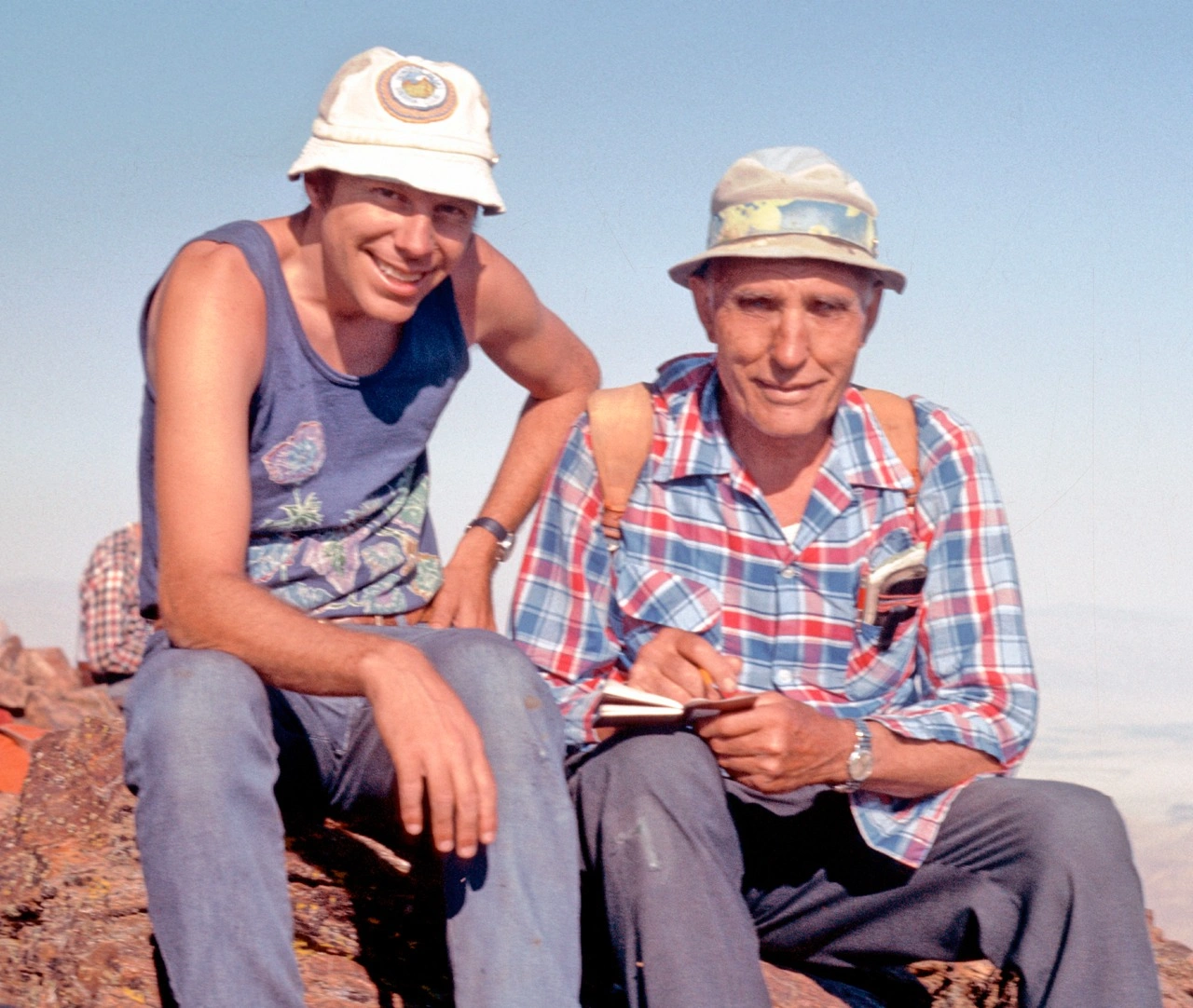 R. S. Sam Fink with Bob Cates 1973