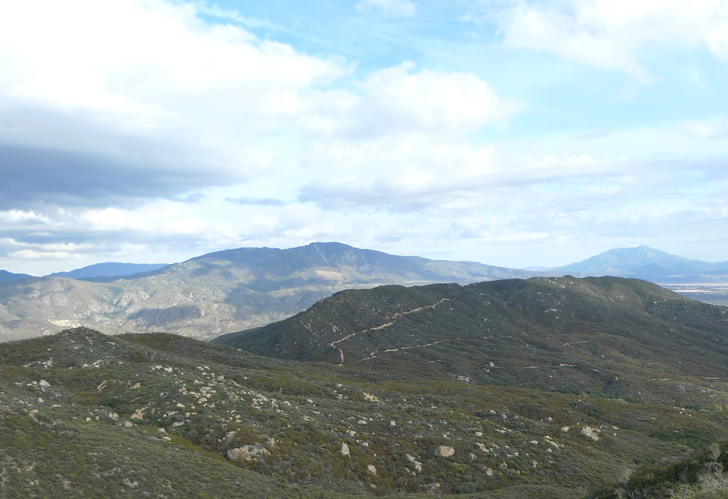 Thomas Mountain from Cahuilla Mountain