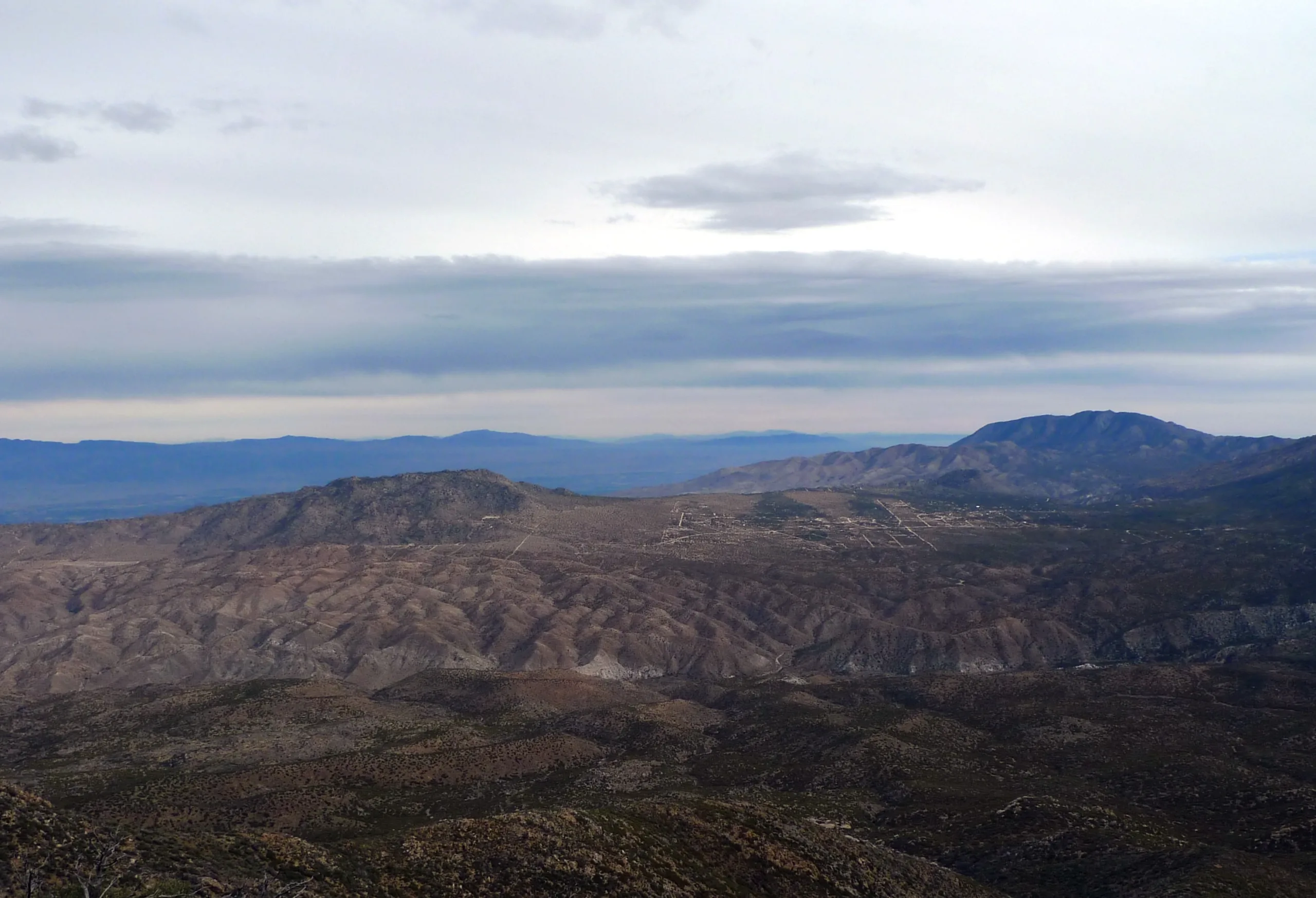 Asbestos Mountain in the Distance with Martinez Mountain Beyond