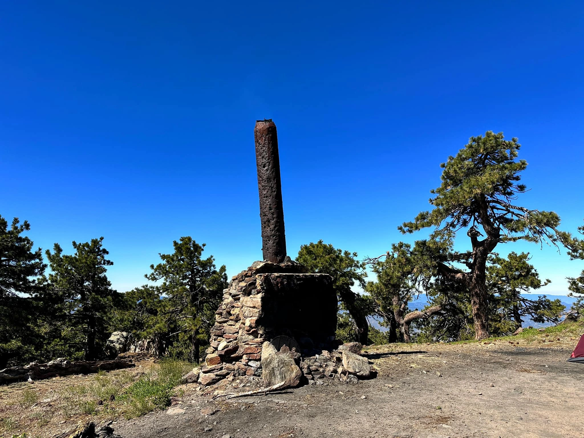 Cabin ruins on summit of Santa Rosa