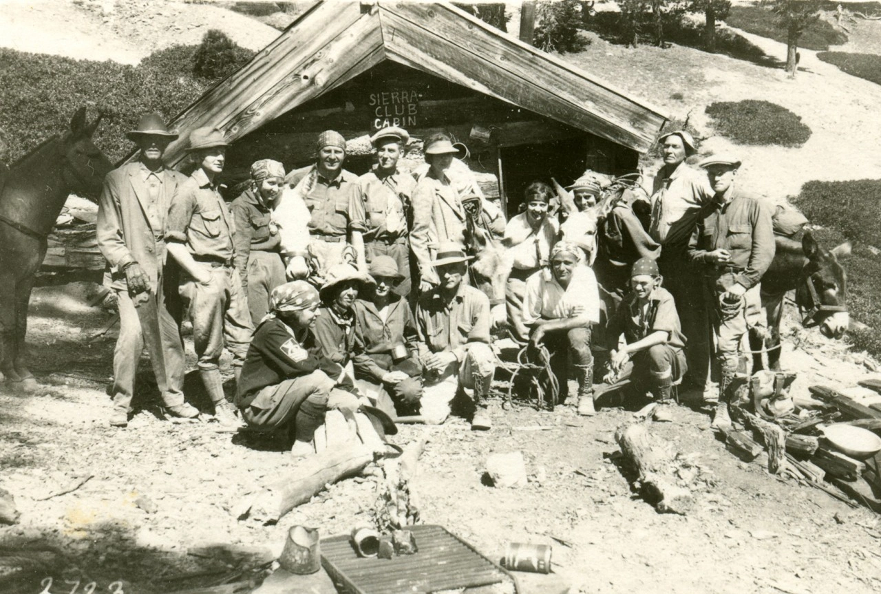Sierra Club cabin below Baldy Notch in the 1930s