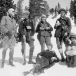 Winter Sierra Club ascent of Mount Baldy, 1923